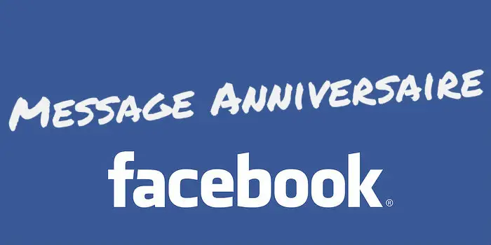 Message anniversaire Facebook