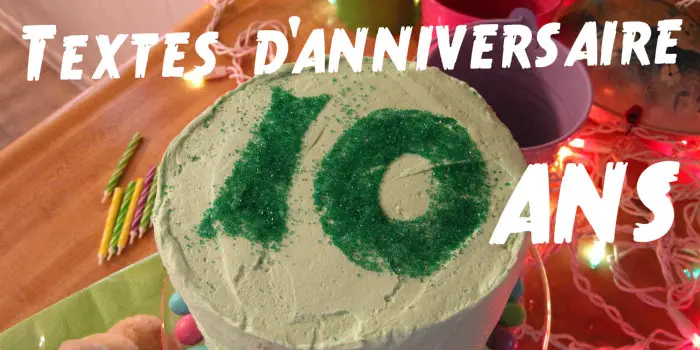 modele de lettre anniversaire 10 ans