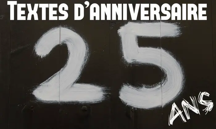 texte carte anniversaire 25 ans