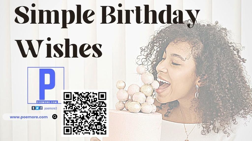 'Video thumbnail for Simple Birthday Wishes'