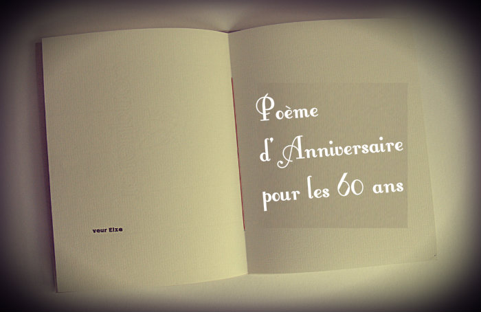 Pome anniversaire 60 ans