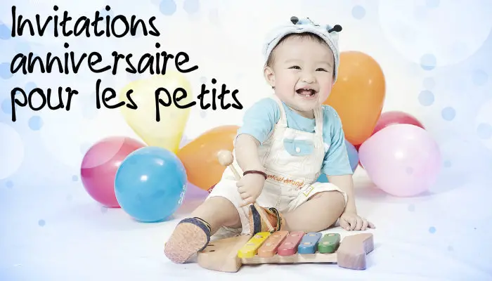 Invitation anniversaire pour les enfants tout-petits