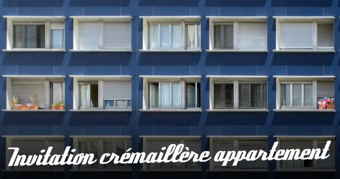 Invitation pendaison de crmaillre premier  appartement