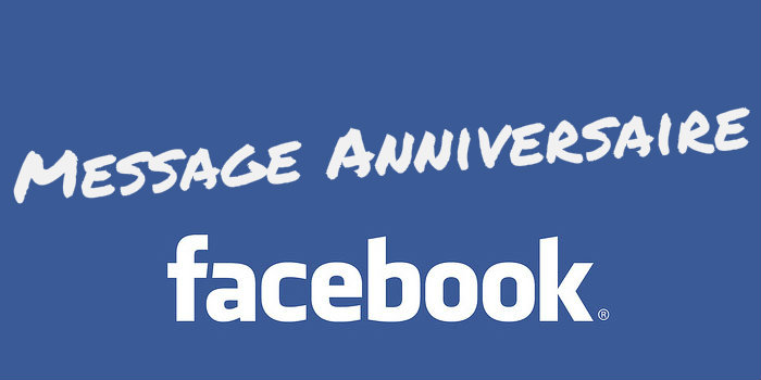 Message anniversaire Facebook