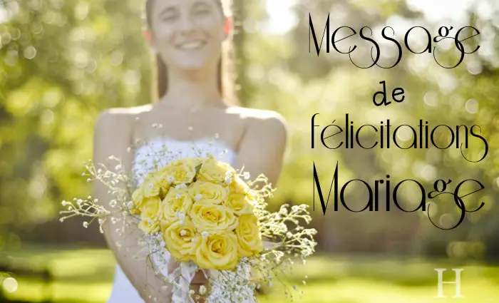 Message de felicitation de mariage