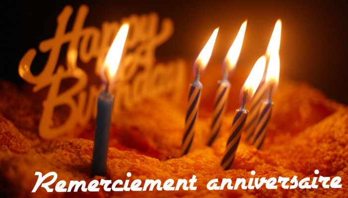 Remerciement anniversaire