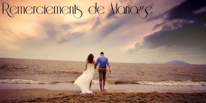 Texte remerciement mariage classique