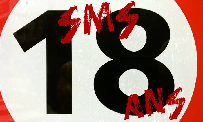 SMS anniversaire 18 ans